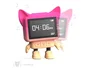 Wondee Reloj Despertador Digital Bailarín con Movimiento y Altavoz, Rosa, Pantalla LED, Alimentación USB, para Escritorio o Mesilla de Noche