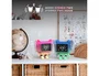 Wondee Reloj Despertador Digital Bailarín con Movimiento y Altavoz, Rosa, Pantalla LED, Alimentación USB, para Escritorio o Mesilla de Noche