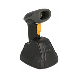 DeLOCK Escáner de código de barras 1D/2D 2,4 GHz con estación de carga 90550