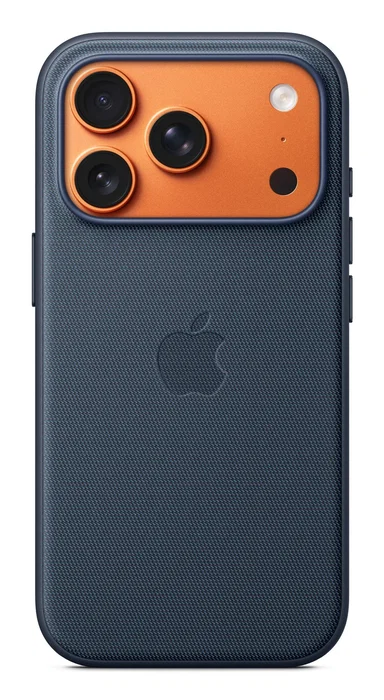 Apple MGF44ZM/A Funda Techwoven con MagSafe para iPhone 17 Pro - Azul - Tela de Poliéster Reciclado y TPU - Resistente a Caídas y Compatible con Carga Inalámbrica