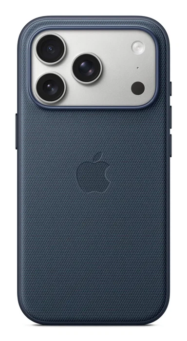 Apple MGF44ZM/A Funda Techwoven con MagSafe para iPhone 17 Pro - Azul - Tela de Poliéster Reciclado y TPU - Resistente a Caídas y Compatible con Carga Inalámbrica