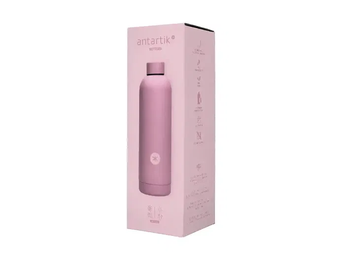Antartik Botella Isotérmica Portalíquidos de Acero Inoxidable Libre de BPA, Rosa, 500 ml