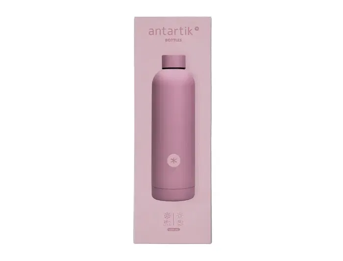 Antartik Botella Isotérmica Portalíquidos de Acero Inoxidable Libre de BPA, Rosa, 500 ml