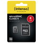 Intenso Tarjeta MicroSDHC 4 GB con Adaptador