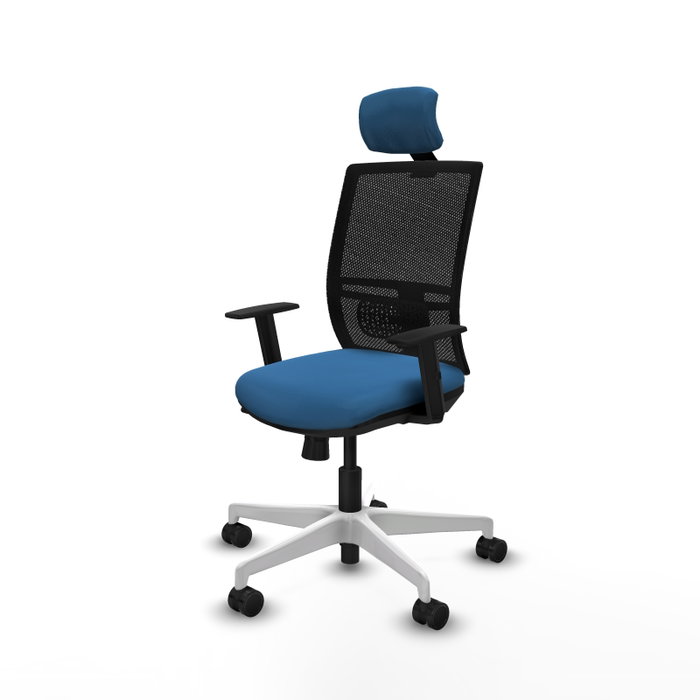 PIQUERAS Y CRESPO Silla de oficina Yunquera con mecanismo Sincro/Traslack Azul claro PIQUERAS Y CRESPO Silla de oficina Yunquera con mecanismo Sincro/Traslack Azul claro