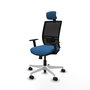 PIQUERAS Y CRESPO Silla de oficina Yunquera con mecanismo Sincro/Traslack Azul claro