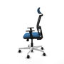 PIQUERAS Y CRESPO Silla de oficina Yunquera con mecanismo Sincro/Traslack Azul claro
