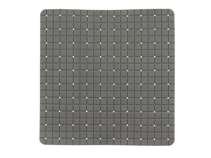 Berilo Alfombra Baño Antideslizante Cuadros Gris Peq 6 cm x 50 cm x 6 cm PVC (Set de 6)