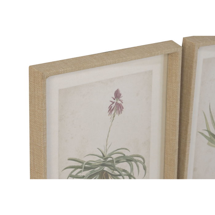 DKD Home Decor Cuadro Tropical Verde Beige