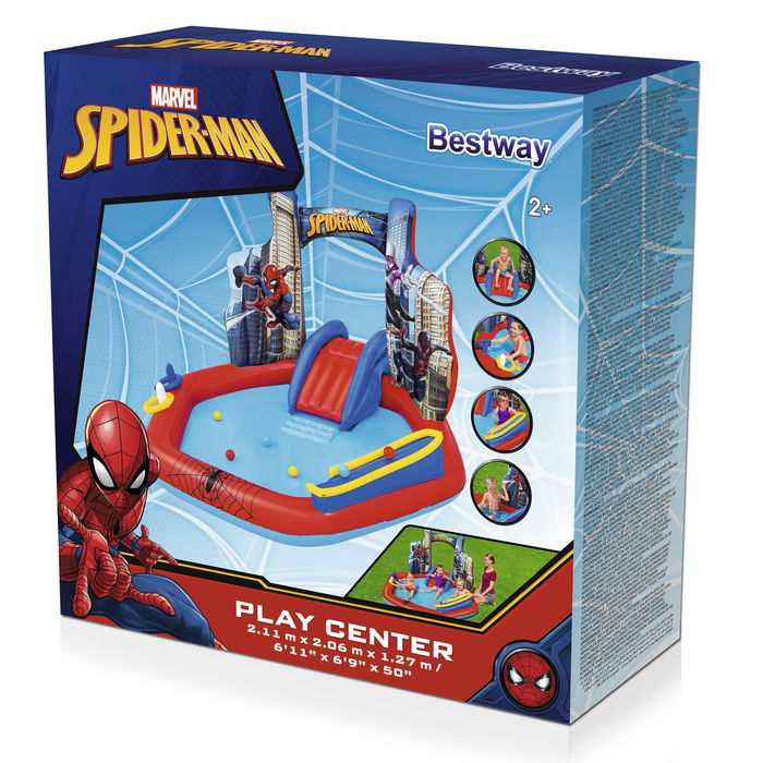 Bestway Piscina Hinchable Parque de Juegos Spiderman 211x206x127 cm +2 Años Jardin 98793 Bestway Piscina Hinchable Parque de Juegos Spiderman 211x206x127 cm +2 Años Jardin 98793