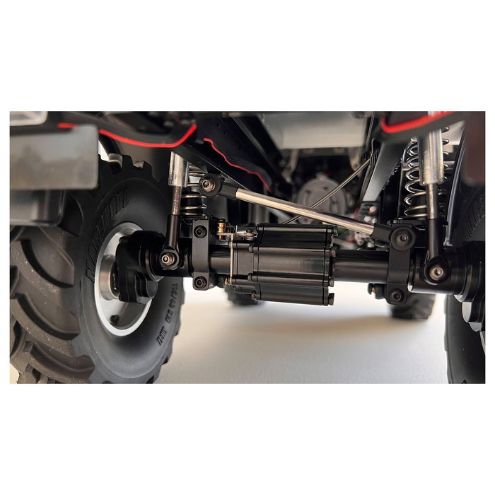 AMEWI Mercedes-Benz Unimog Geräteträger 4WD 1:10 ARTR Anthracita - Camión Off-Road Eléctrico, ESC, 2.4 GHz, Para +14 Años