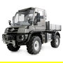 AMEWI Mercedes-Benz Unimog Geräteträger 4WD 1:10 ARTR Anthracita - Camión Off-Road Eléctrico, ESC, 2.4 GHz, Para +14 Años