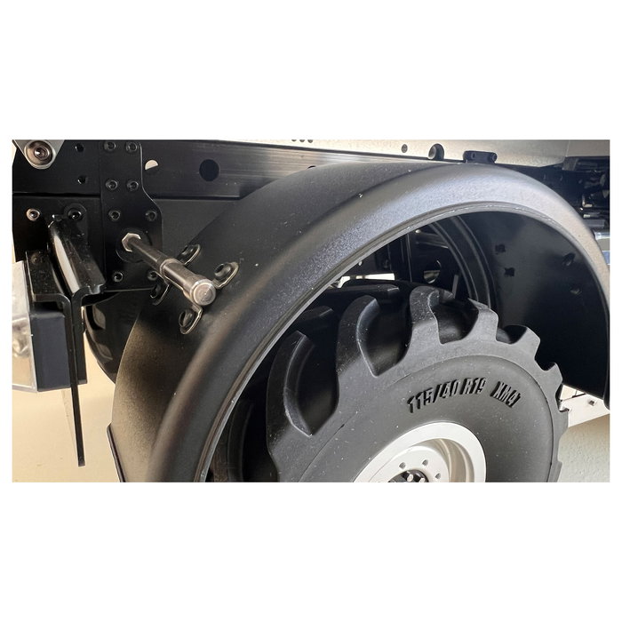 AMEWI Mercedes-Benz Unimog Geräteträger 4WD 1:10 ARTR Anthracita - Camión Off-Road Eléctrico, ESC, 2.4 GHz, Para +14 Años