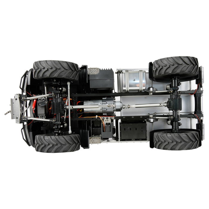 AMEWI Mercedes-Benz Unimog Geräteträger 4WD 1:10 ARTR Anthracita - Camión Off-Road Eléctrico, ESC, 2.4 GHz, Para +14 Años