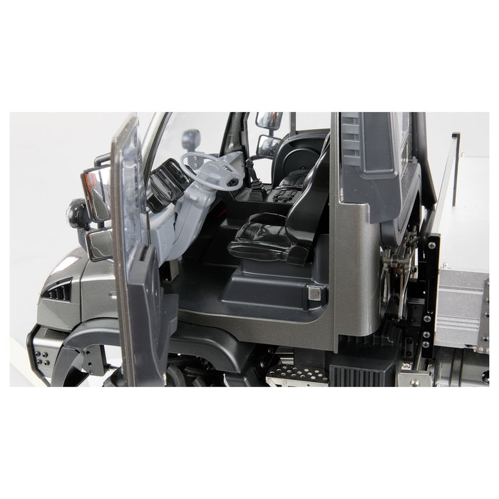 AMEWI Mercedes-Benz Unimog Geräteträger 4WD 1:10 ARTR Anthracita - Camión Off-Road Eléctrico, ESC, 2.4 GHz, Para +14 Años