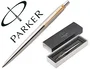 Parker Bolígrafo Jotter Acero Inoxidable con Detalles Dorados y Tinta Azul