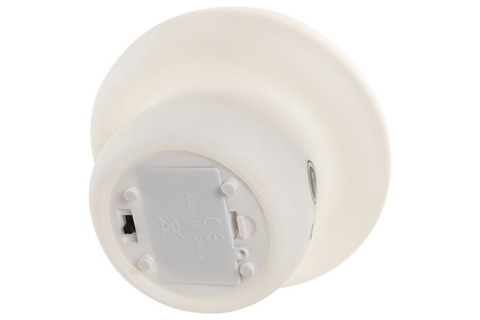 DKD Home Decor Quitamiedo infantil Baby Decoración Luminosa LED PVC Blanco 12 x 12 x 12 cm (6 Unidades)