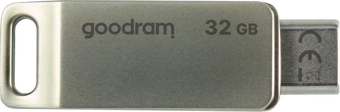 Goodram ODA3 Pendrive USB 3.2 Gen 1, 32 GB, Tipo-A y Tipo-C, Hasta 60 MB/s, Metal Plata