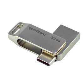 Goodram ODA3 Silver - Memoria USB 32GB USB 3.2 Pendrive Dual USB-A y USB-C, Plata