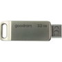 Goodram ODA3 Silver 32 GB USB-A y USB-C
