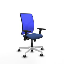 PIQUERAS Y CRESPO Silla de oficina Motilla con mecanismo Sincro, Azul