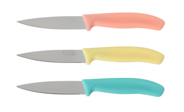 Inde Set de 3 Cuchillos Pelador 9cm Basic