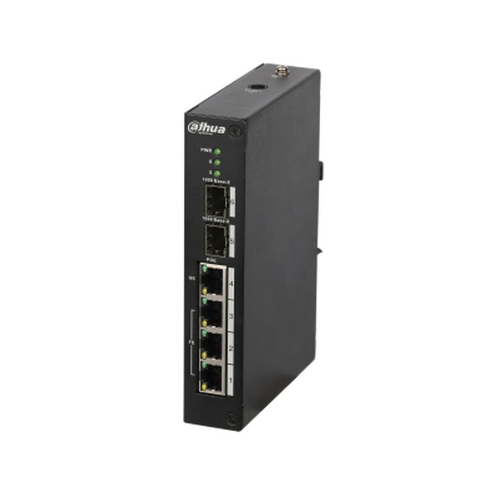 Dahua Switch PoE L2 Gestionable PFS4206-4P-96 con 4 puertos y 2 SFP Dahua Switch PoE L2 Gestionable PFS4206-4P-96 con 4 puertos y 2 SFP
