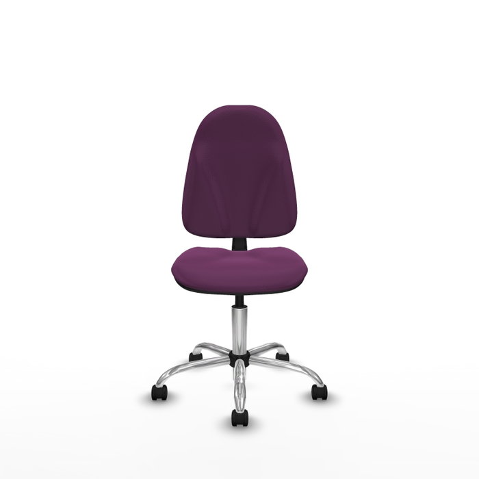 PIQUERAS Y CRESPO Silla de oficina Algarra Morado con Base Cromada