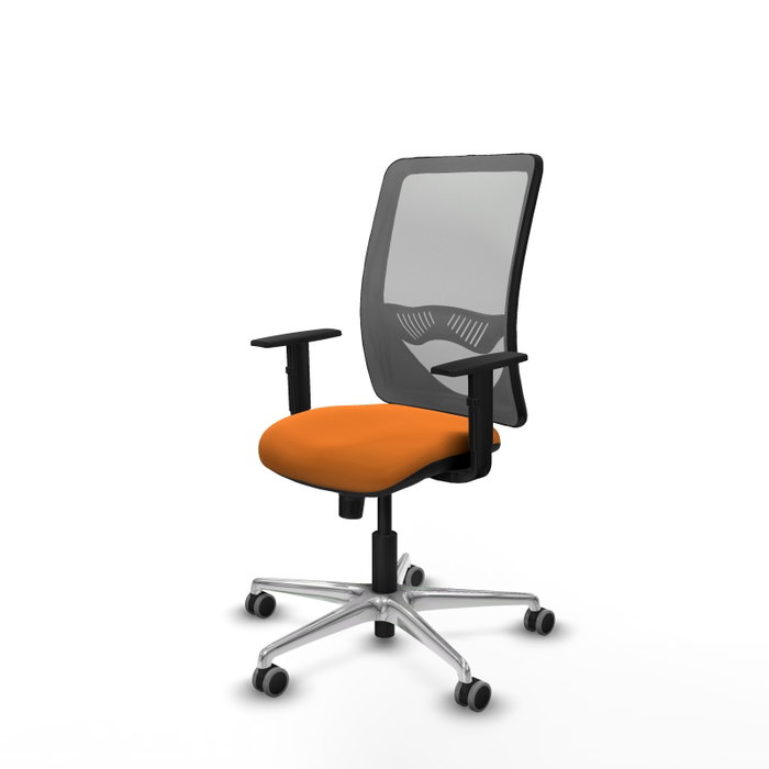 PIQUERAS Y CRESPO Silla de oficina Zulema Naranja y Gris