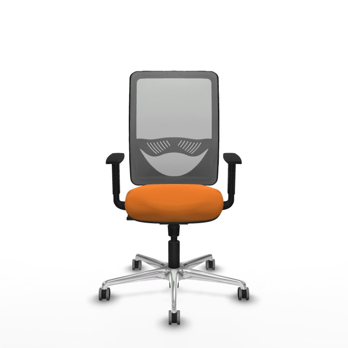 PIQUERAS Y CRESPO Silla de oficina Zulema Naranja y Gris