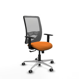 PIQUERAS Y CRESPO Silla de oficina Zulema Naranja y Gris