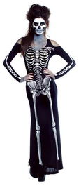 Creaciones Llopis Disfraz Adulto Vestido Skelet Sexy Talla L