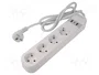 Gembird TSL-PS-S4U-01-W Regleta Inteligente con 4 Tomas y Puertos USB