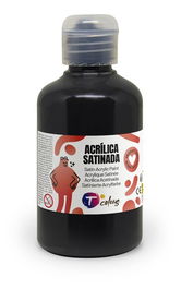 Pintura Acrilica Tcolors 250 Ml (Botella) Negro
