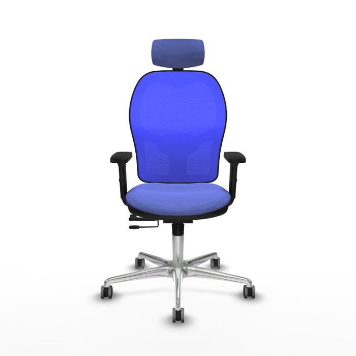 PIQUERAS Y CRESPO Silla de oficina Jorquera con mecanismo Sincro/Traslack, Azul