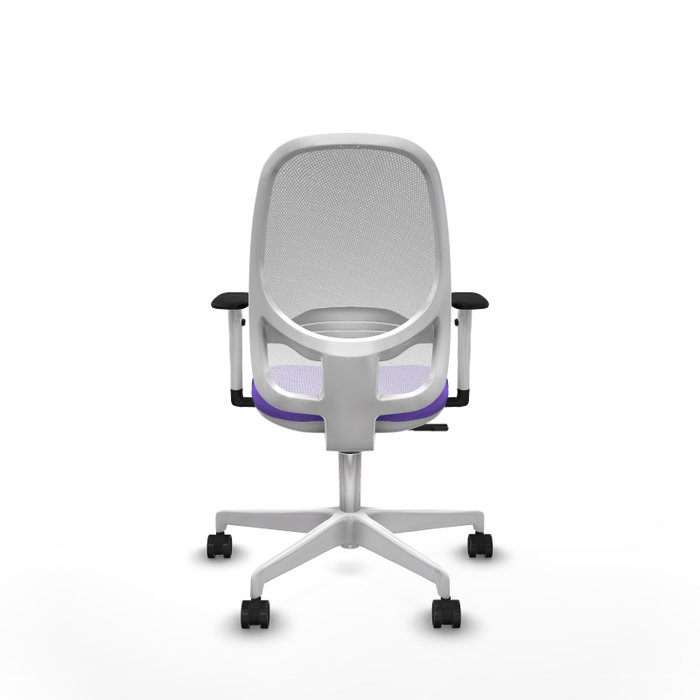 PIQUERAS Y CRESPO Silla de oficina Cilanco con mecanismo Sincro, Tela Lila y Malla Blanca PIQUERAS Y CRESPO Silla de oficina Cilanco con mecanismo Sincro, Tela Lila y Malla Blanca