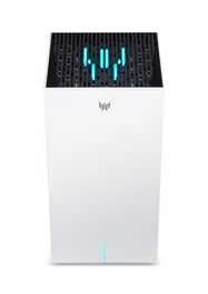 Acer Predator Connect T7 Router Mesh Wi-Fi 7 Tribanda (2.4/5/6 GHz) hasta 10755 Mbps, 3 Puertos Gigabit/2.5G, Enrutador Inalámbrico, Blanco