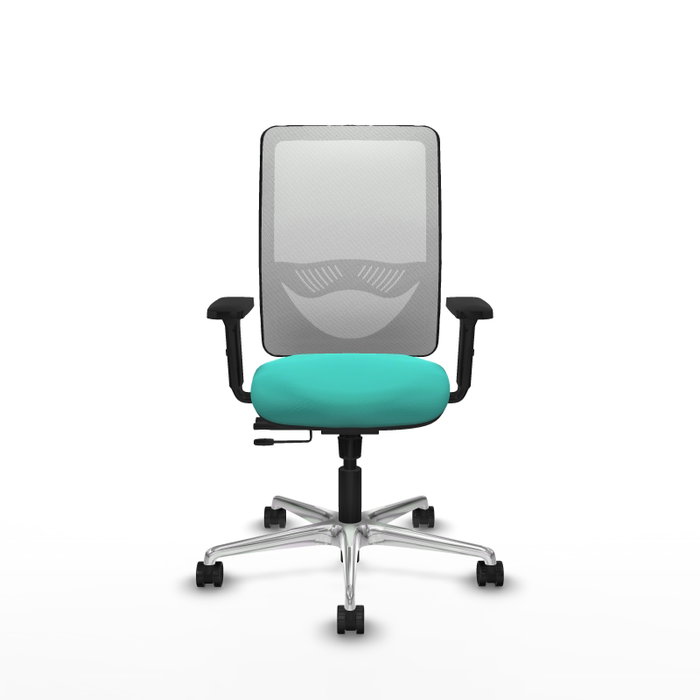 PIQUERAS Y CRESPO Silla de oficina Zulema con mecanismo Sincro/Traslack, Turquesa y Blanco PIQUERAS Y CRESPO Silla de oficina Zulema con mecanismo Sincro/Traslack, Turquesa y Blanco