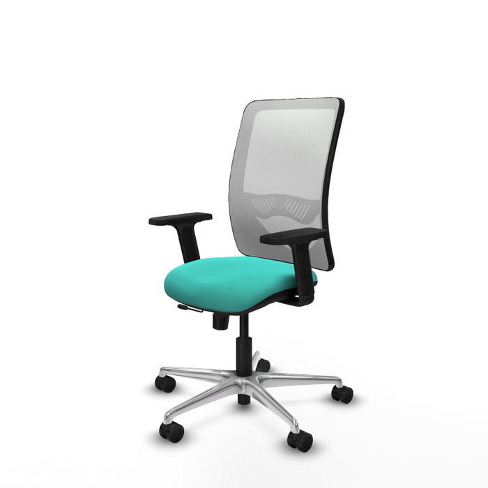 PIQUERAS Y CRESPO Silla de oficina Zulema con mecanismo Sincro/Traslack, Turquesa y Blanco PIQUERAS Y CRESPO Silla de oficina Zulema con mecanismo Sincro/Traslack, Turquesa y Blanco
