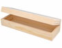 Innspiro Plumier de madera de pino macizo y chapa 23x8x5cm