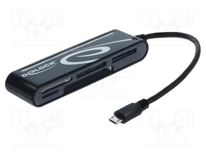 DeLOCK 91732 Lector de tarjetas Micro USB OTG con 5 ranuras, Negro DeLOCK 91732 Lector de tarjetas Micro USB OTG con 5 ranuras, Negro