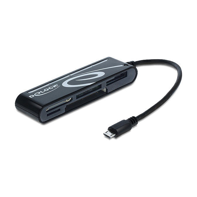 DeLOCK Lector de tarjetas Micro USB OTG 5 ranuras 91732 Negro DeLOCK Lector de tarjetas Micro USB OTG 5 ranuras 91732 Negro