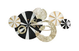DKD Home Decor Decoración de Pared Metal Moderno Negro