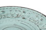 DKD Home Decor Platos de Gres con Relieve Azul, Pack de 6