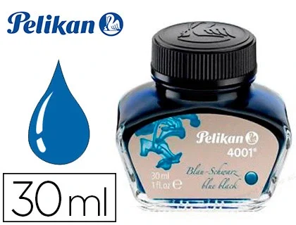 Pelikan 4001 Tinta Estilografica Negro/Azul Bote 30 ml Pelikan 4001 Tinta Estilografica Negro/Azul Bote 30 ml