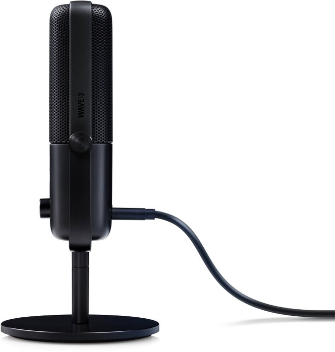 Elgato Wave:3 Micrófono de superficie para mesa Negro