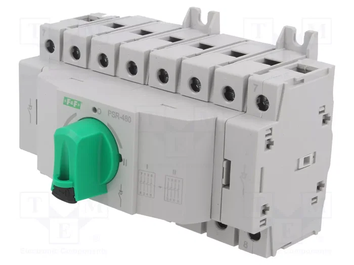 F&F Interruptor de red-generador 4 polos 80A 415VAC IP20 F&F Interruptor de red-generador 4 polos 80A 415VAC IP20