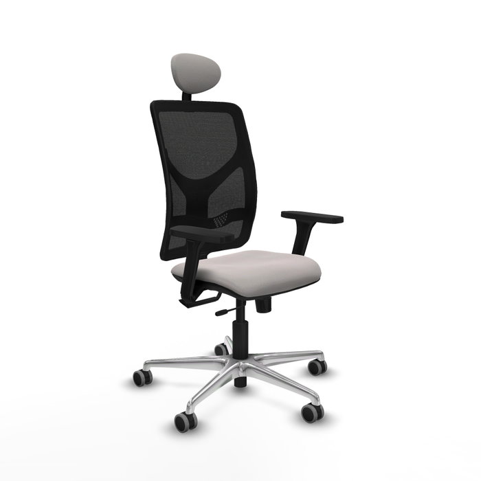 PIQUERAS Y CRESPO Silla de oficina Motilla Blanco y Negro PIQUERAS Y CRESPO Silla de oficina Motilla Blanco y Negro