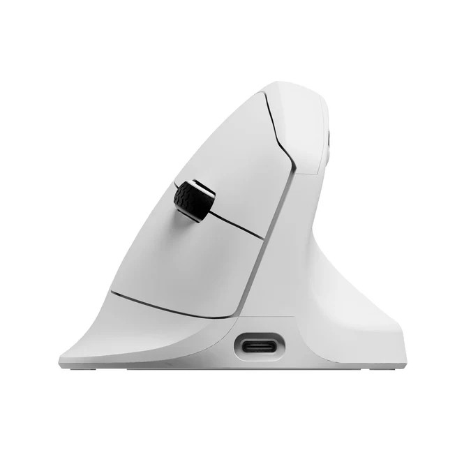 Keychron M5 Ratón Vertical Inalámbrico Blanco