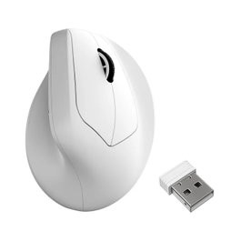 Keychron M5 Ratón Vertical Inalámbrico Blanco